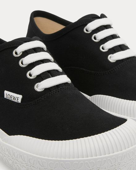 Loewe Terra Vulca Canvas Black / White Low Top Sneakers - 3
