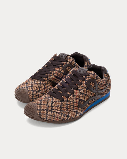 Loewe Ballet Runner 2.0 Printed Suede Brown / Multi Low Top Sneakers - 3