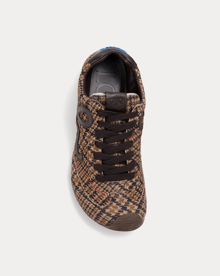 Loewe Ballet Runner 2.0 Printed Suede Brown / Multi Low Top Sneakers - 2