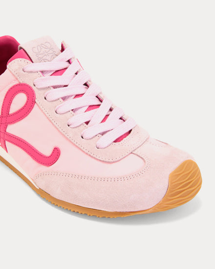 Loewe Ballet Runner 2.0 Nylon & Calfskin Baby Pink / Fuxia / Old Pink Low Top Sneakers - 3