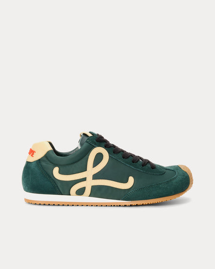Loewe Ballet Runner 2.0 Nylon & Calfskin Sherwood Green / Pistachio / White Low Top Sneakers - 1
