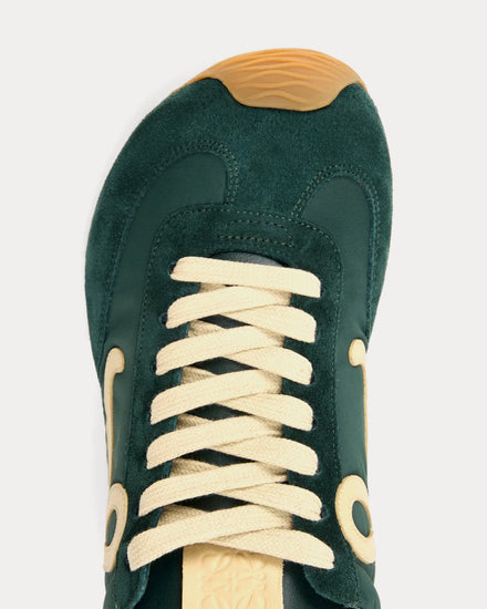 Loewe Ballet Runner 2.0 Nylon & Calfskin Sherwood Green / Pistachio / White Low Top Sneakers - 4