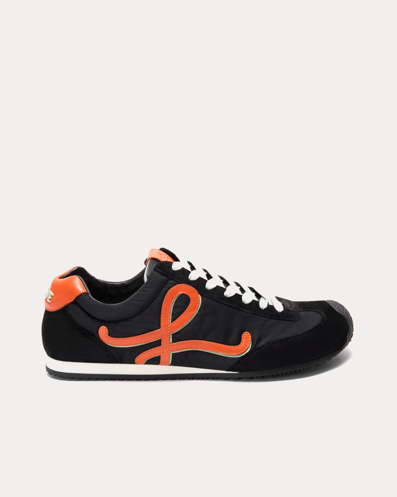 Loewe x Louis Wain Ballet Runner 2.0 Nylon & Calfskin Black / Orange / Pale Green Low Top Sneakers - 1
