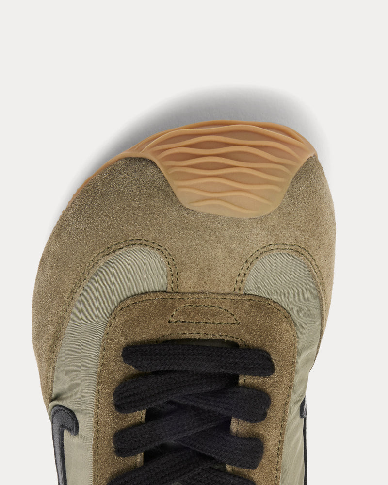 Loewe Ballet Runner 2.0 Nylon & Calfskin Light Khaki / Black / White Low Top Sneakers - 3