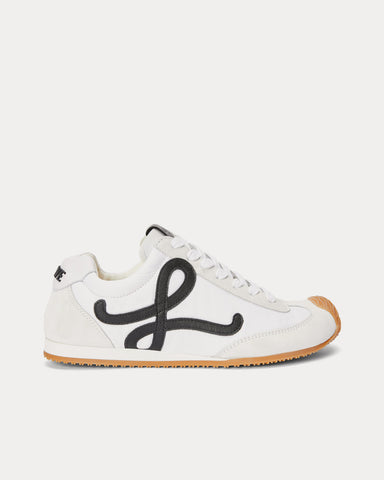 Loewe Ballet Runner 2.0 Nylon & Calfskin White / Black Low Top Sneakers