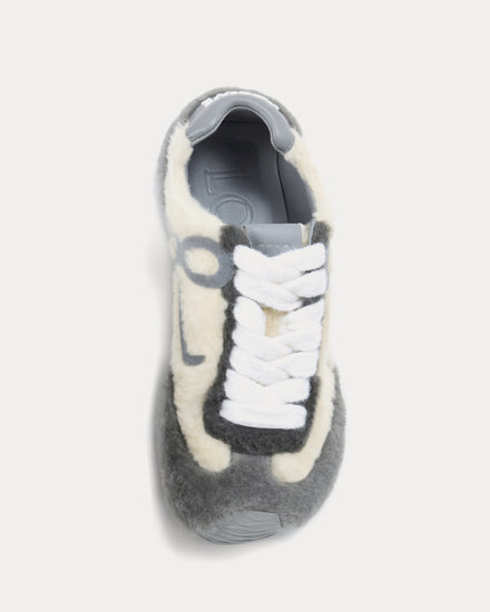 Loewe Ballet Runner 2.0 Shearling Grey / Multitone Low Top Sneakers - 2