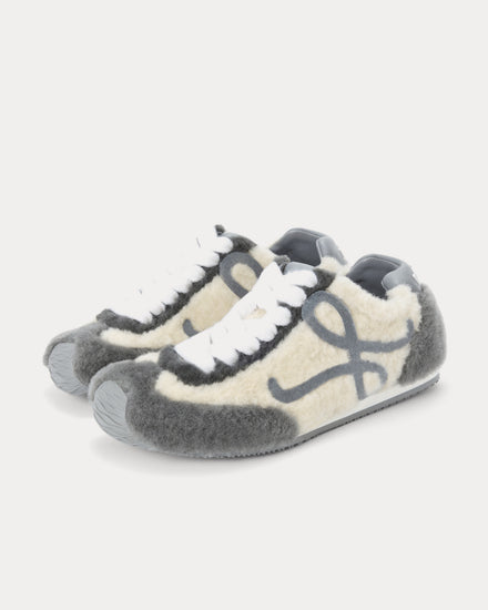 Loewe Ballet Runner 2.0 Shearling Grey / Multitone Low Top Sneakers - 3