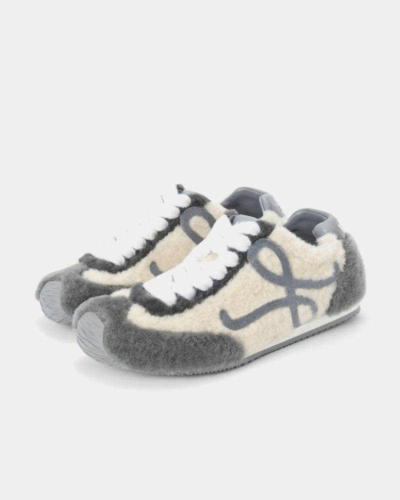 Loewe Ballet Runner 2.0 Shearling Grey / Multitone Low Top Sneakers - 3