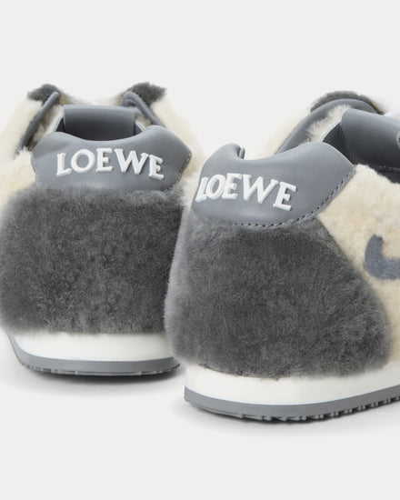 Loewe Ballet Runner 2.0 Shearling Grey / Multitone Low Top Sneakers - 4