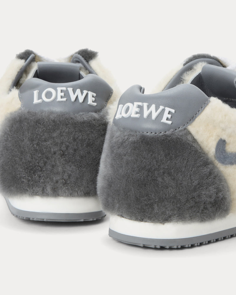 Loewe Ballet Runner 2.0 Shearling Grey / Multitone Low Top Sneakers - 4