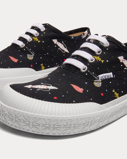 Loewe Deep Sea Terra Vulca Black / Multi Low Top Sneakers - 3