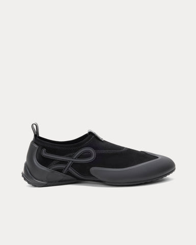 Loewe Grip Aqua Black Slip On Sneakers