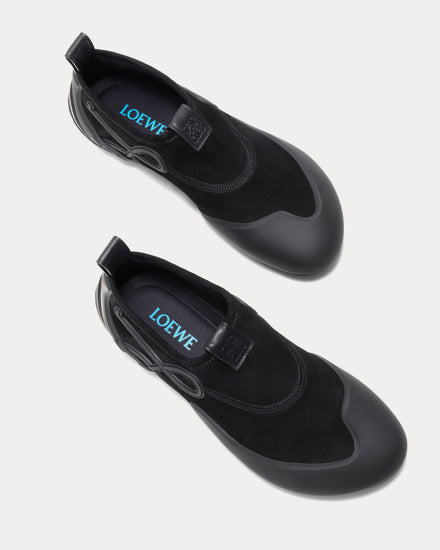 Loewe Grip Aqua Black Slip On Sneakers - 2