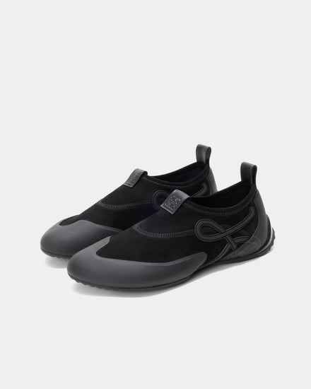 Loewe Grip Aqua Black Slip On Sneakers - 3