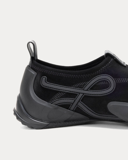 Loewe Grip Aqua Black Slip On Sneakers - 4