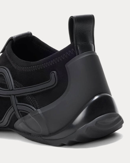 Loewe Grip Aqua Black Slip On Sneakers - 5
