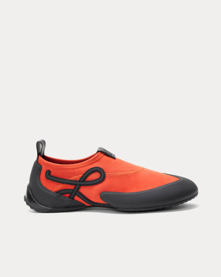 Loewe Grip Aqua Deep Saffron / Black Slip On Sneakers - 1