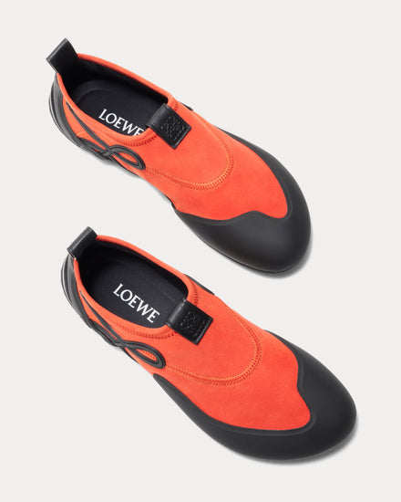 Loewe Grip Aqua Deep Saffron / Black Slip On Sneakers - 2