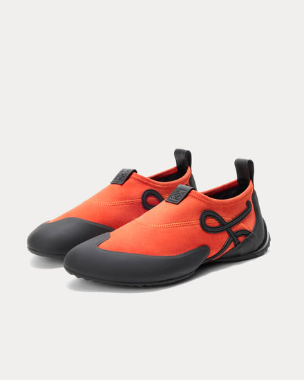 Loewe Grip Aqua Deep Saffron / Black Slip On Sneakers - 3