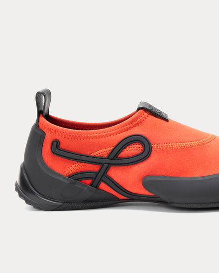 Loewe Grip Aqua Deep Saffron / Black Slip On Sneakers - 4