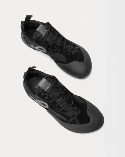 Loewe Grip Nylon & Suede Black / Anthracite Low Top Sneakers - 3