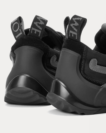 Loewe Grip Nylon & Suede Black / Anthracite Low Top Sneakers - 5
