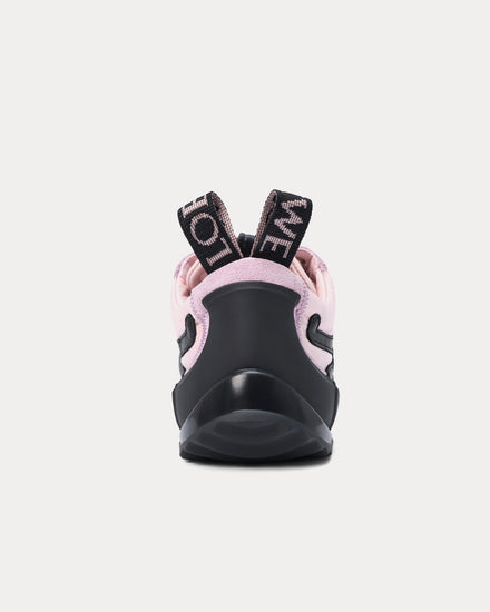 Loewe Grip Nylon & Suede Pink / Black Low Top Sneakers - 3