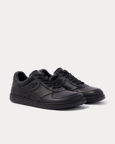 Loewe Jambo Soft Grained Calfskin Black Low Top Sneakers - 3