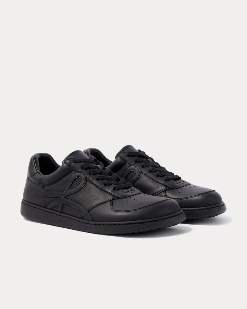 Loewe Jambo Soft Grained Calfskin Black Low Top Sneakers - 3