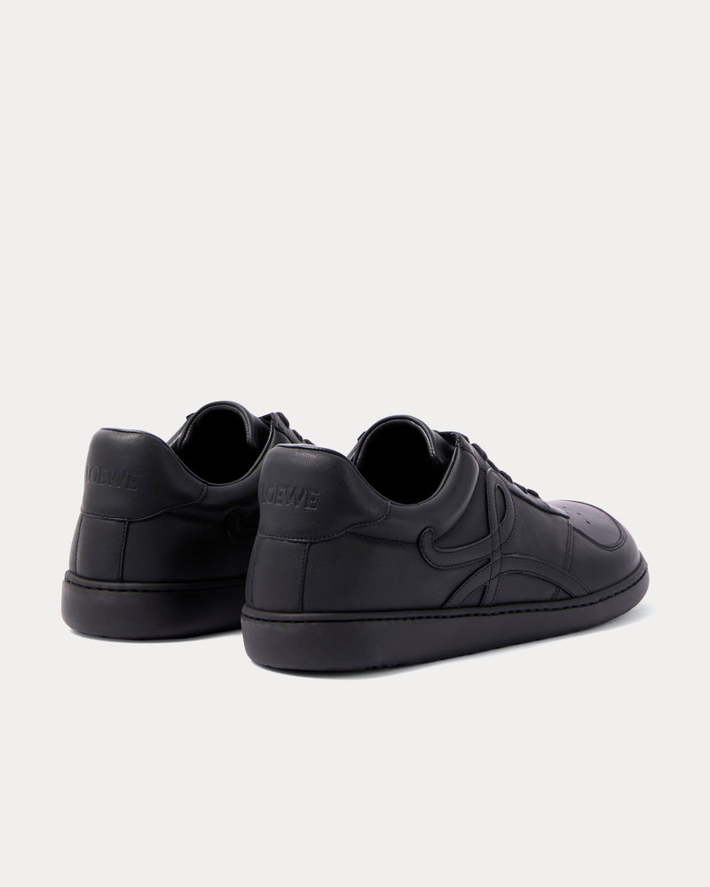 Loewe Jambo Soft Grained Calfskin Black Low Top Sneakers - 4