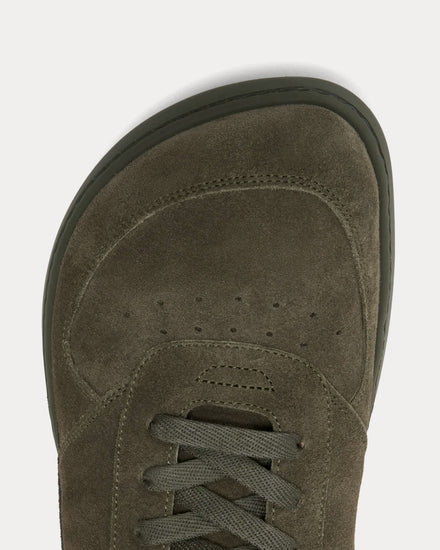 Loewe Jambo Suede Olive Green Low Top Sneakers - 3