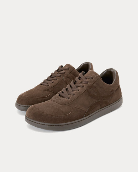 Loewe Jambo Suede Dark Brown Low Top Sneakers - 2