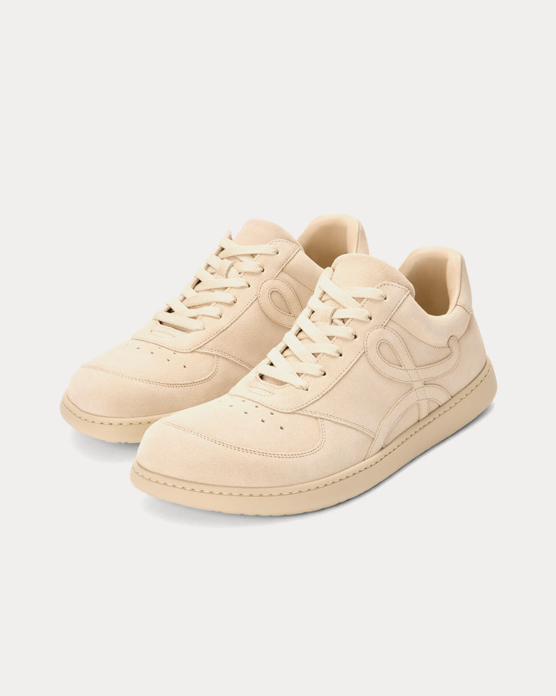 Loewe Jambo Suede Oat Milk Low Top Sneakers - 2