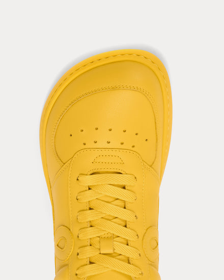 Loewe Jambo Soft Grained Calfskin Sunflower Low Top Sneakers - 4