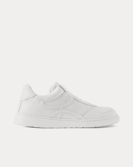 Loewe Jambo Soft Grained Calfskin White Low Top Sneakers - 1