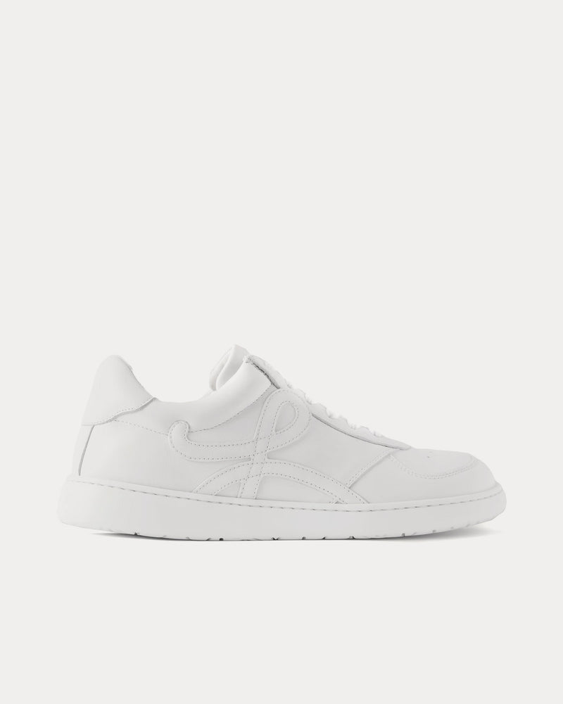Loewe Jambo Soft Grained Calfskin White Low Top Sneakers - 1