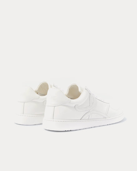 Loewe Jambo Soft Grained Calfskin White Low Top Sneakers - 4
