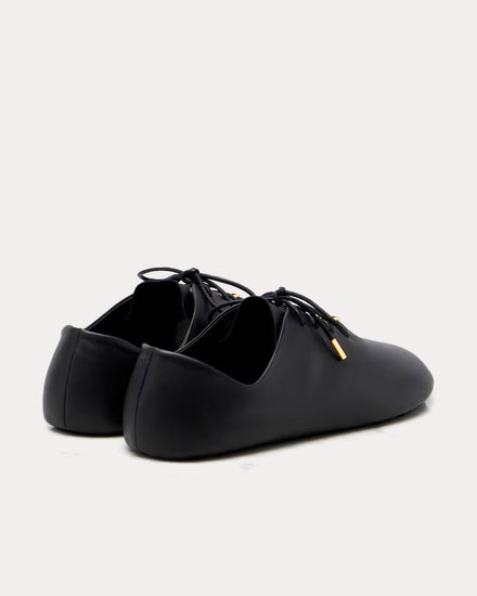 Loewe Pebble Soft Nappa Calfskin Black Low Top Sneakers - 4