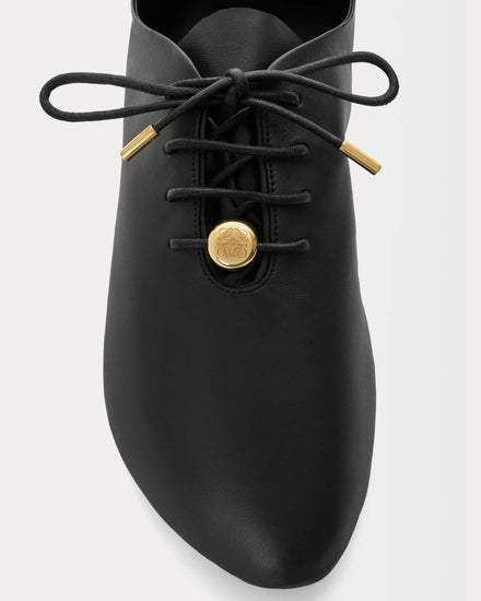 Loewe Pebble Soft Nappa Calfskin Black Low Top Sneakers - 5