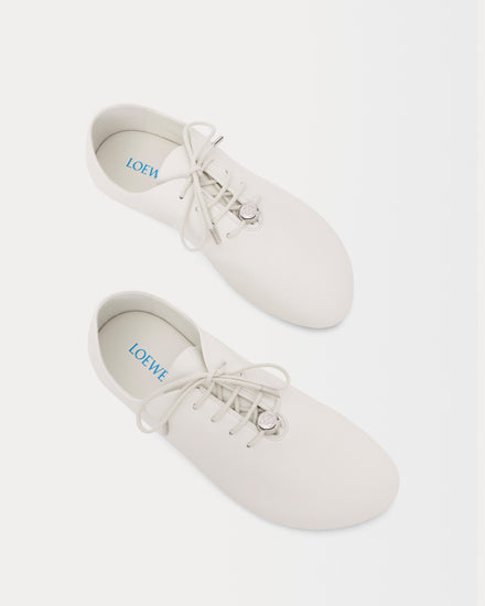 Loewe Pebble Soft Nappa Calfskin White Low Top Sneakers - 2
