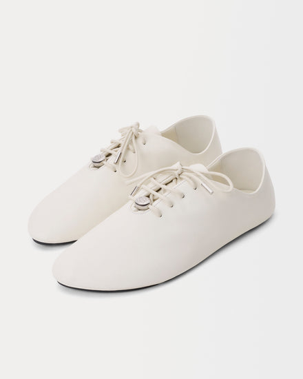 Loewe Pebble Soft Nappa Calfskin White Low Top Sneakers - 3