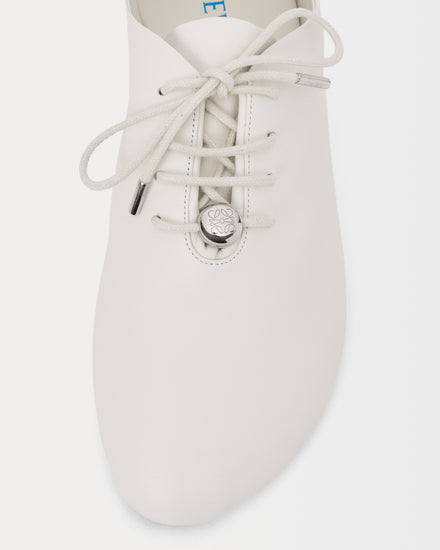 Loewe Pebble Soft Nappa Calfskin White Low Top Sneakers - 4
