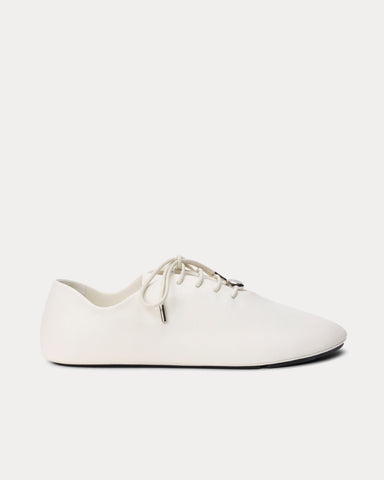 Loewe Pebble Soft Nappa Calfskin White Low Top Sneakers
