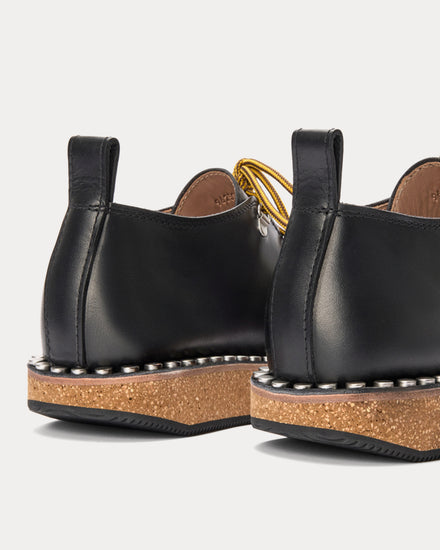 Loewe Rivet Leather Black Shoes - 4