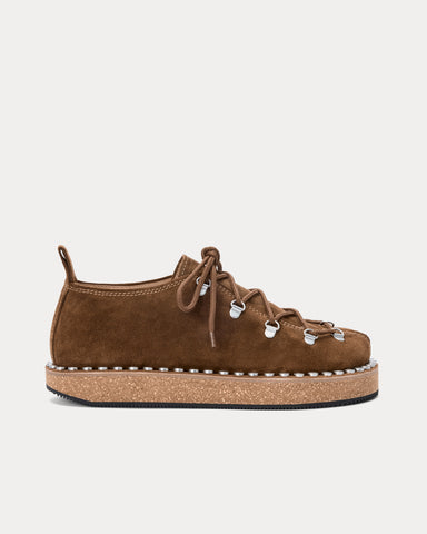 Loewe Rivet Suede Brown Shoes