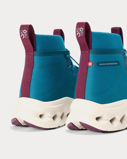 On Running x Loewe Women's Cloudtilt Hi Teal / Oatmeal / Burgundy