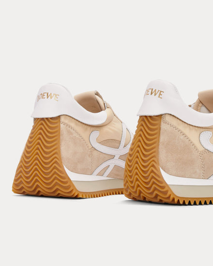 Loewe x Paula's Ibiza Flow Runner Nylon & Suede Light Powder Low Top Sneakers - 3