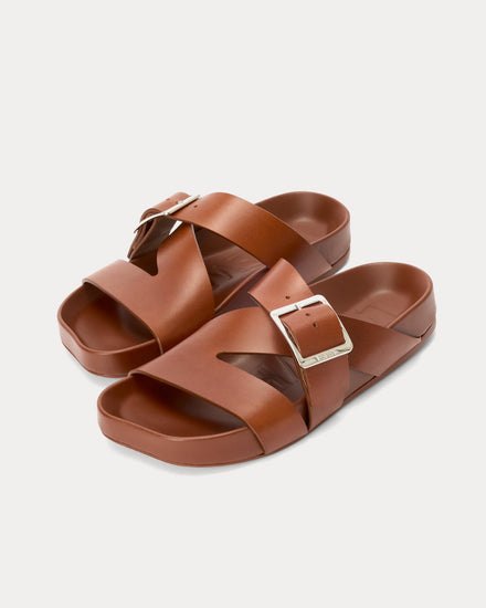 ＊Loewe X Paula`s Ibiza＊イーズ バックル スライド Loewe x Paula's Ibiza Men's Ease Buckle Vegetable-Tanned