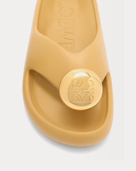 Loewe x Paula's Ibiza Foam Pebble Medium Concealer / Gold Sandals - 3