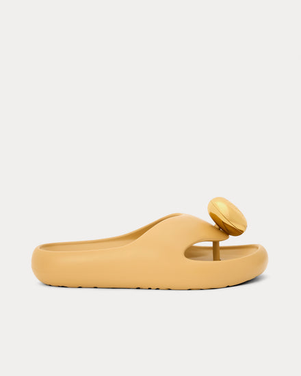 Loewe x Paula's Ibiza Foam Pebble Medium Concealer / Gold Sandals - 1